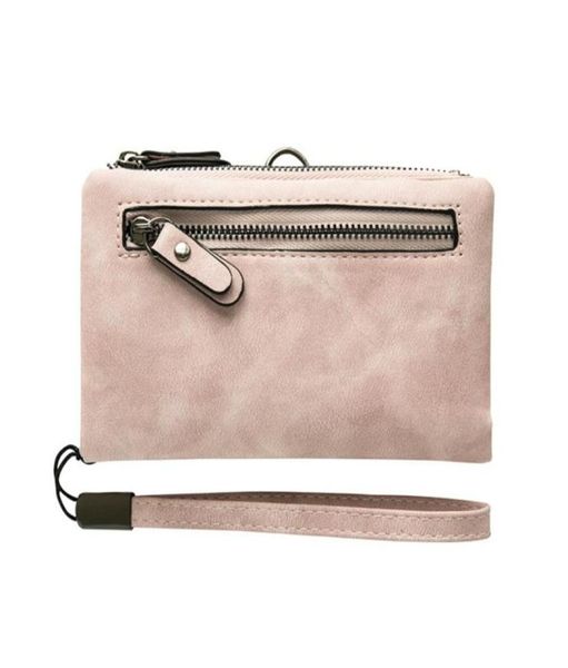 Carteira feminina pequena carteira Bifold, com zíper, bolso mini bolso compacto200t7379502