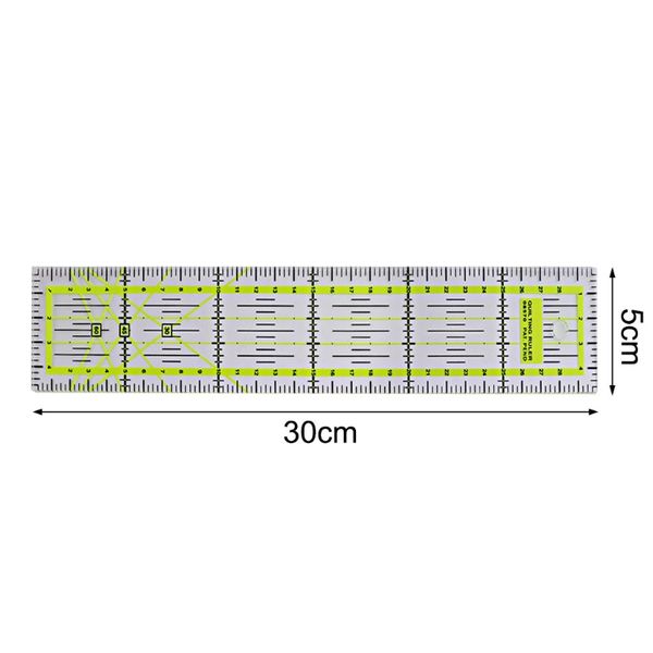 30/45/60 cm Quilting Sewing Patchwork Lineal Schneidwerkzeug Dicke transparente DIY E56C