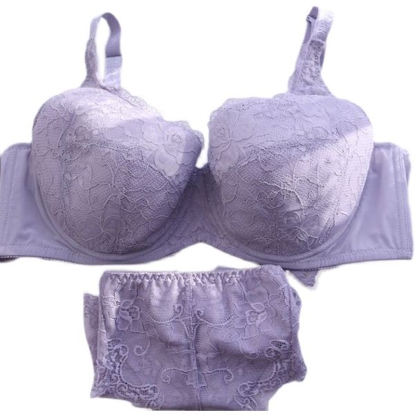 Lingerie sexy feminina push up sutiã sutiã e calcinha confortável b c d d f 34 36 38 40 42 44 46 48 lingerie de renda