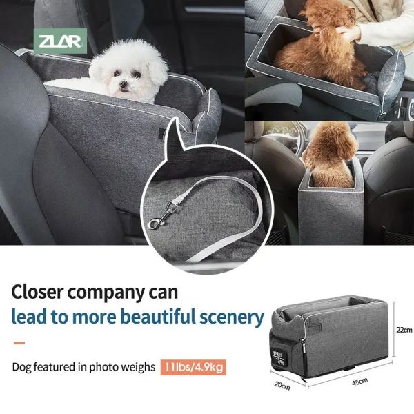Viaggio per cani da gatto portatile Travel Central Control Auto Sicurezza per animali domestici Protettore portante per cani per cagnolini Chihuahua Teddy