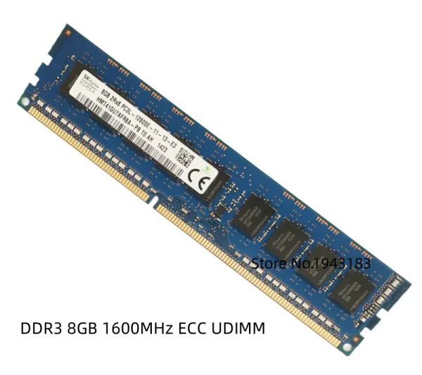 Rams Hynix DDR3 8GB 1600 МГц PC3L 12800E 2RX8 PURE ECC Workstation RAM Ubuffered Server Memory