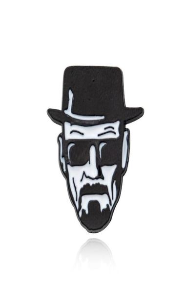 Булавки броши Breaking Bad Walter White Punk Punk Cinc Brooch Brooch Pins рюкзак рюкзак с гордостью для одежды шляпы шляпы значков значков значков значков для мужчин wo7972250