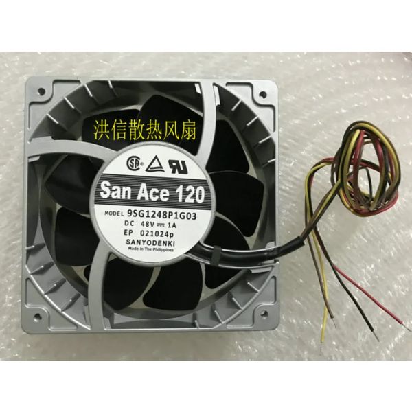 PADS Novo ventilador de refrigerador de CPU para sanyo 9sg1248p1g03 dc 48v 1a fã de resfriamento de volume de ar alto 12038 120*120*38mm