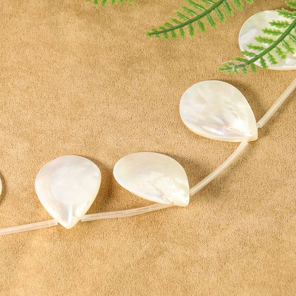 2 pezzi Natural Mother of Pearl Guch Drop Charms Connettore a filo a sospensione perle per gioielli che producono una collana fai -da -te Bracciale