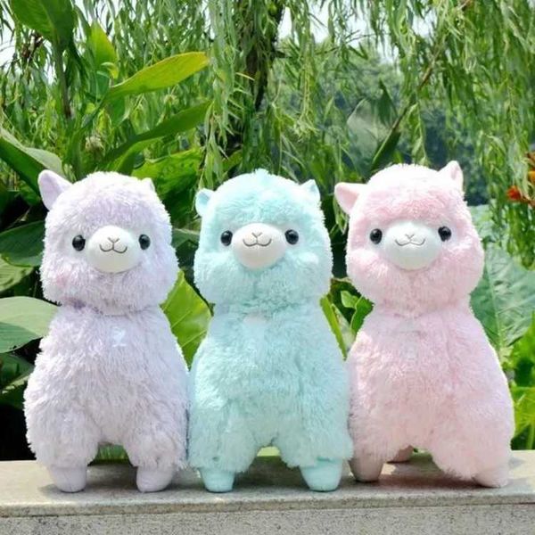 Bambole peluche da 45 cm a 5 colori giapponese alpaca morbido giocattolo peluche gigante peluche giocattolo per animali kawaii alpaca modello per bambini e girl regalo j240410
