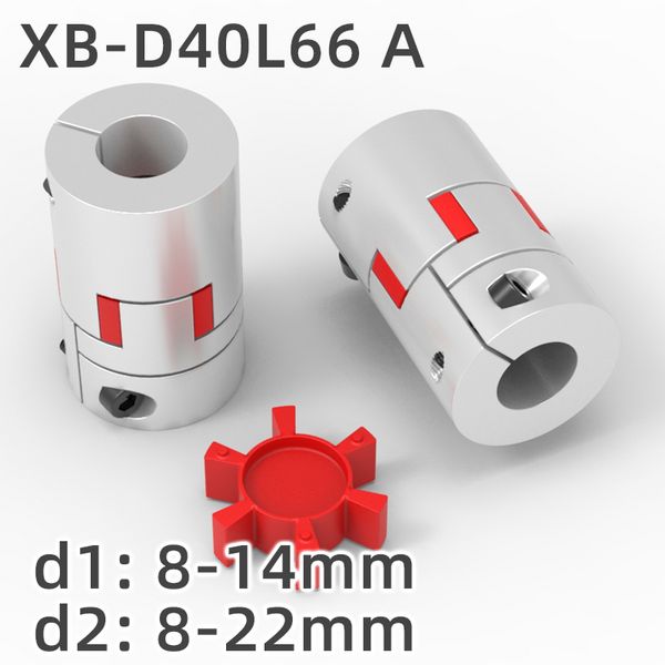 XB D40L66A Tre mascelle Accoppiatore Accoppiamento Accoppiamento Plum Flexible Accoppiamento Connettore CNC Accumi flessibili CNC 8 mm-22 mm