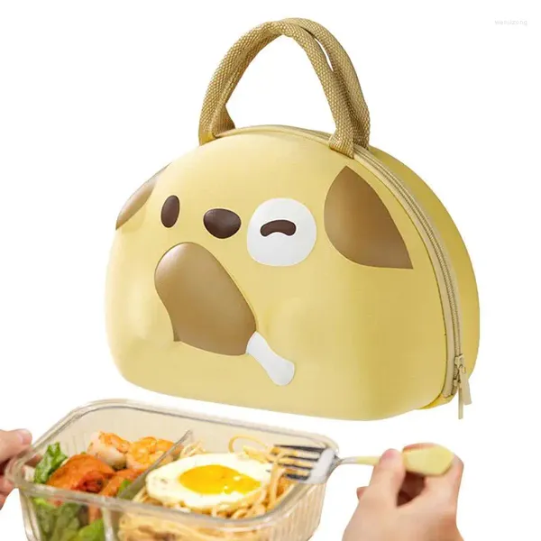 Borse da stoccaggio simpatico pranzo borse da pranzo fumetti donne isolate in preppy froeler tote tote borse alimentari sacchi termici