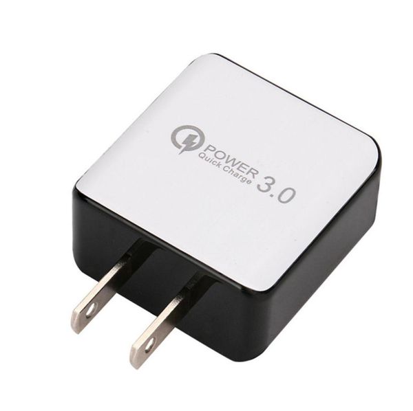 QC 30 Carregador de parede rápido USB Carga rápida 5V 3A 9V 2A Adaptador de energia de viagem Fast Charging Us UE Plug para iPhone 7 8 x Samsung Huawe4175814