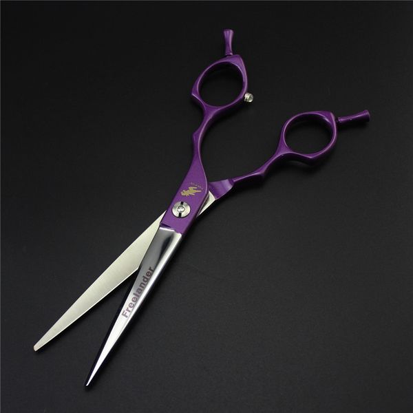 Tesoura de tesoura para cabelo de 6,5 polegadas Pet Scissors de alta qualidade Profissional Hairdressing Scissors Helicha de cães tesouras 440c