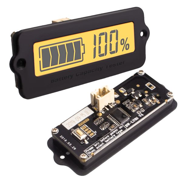Monitor de bateria automotiva testador externo Montado LCD Digital Capacidade de bateria Testador de indicador