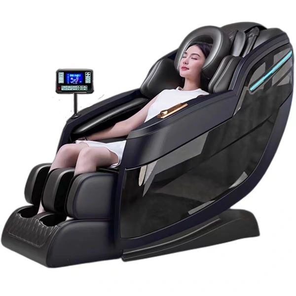 Cadeira de massagem 4D Gravidade zero Corpo inteiro CORPO DO ROLAMENTO DE FATO SL Cadeira de massagem Shiatsu Cadeira de alongamento de aquecimento de corpo inteiro