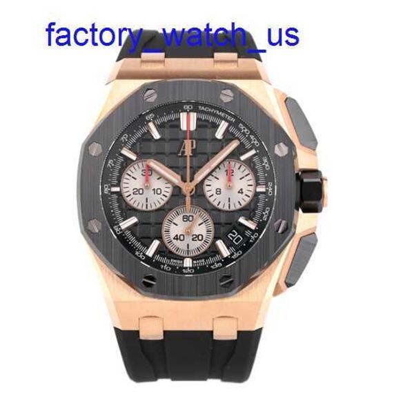 Orologio da polso hot ap epi maschile orologio Royal Oak Offshore Serie 26420ro New Rose Gold Ceramic Ring Chronograph Mens Fashion Leisure Sports Mechanical Watch