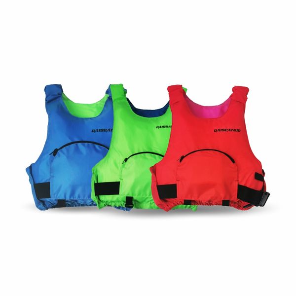 Swimming Life Jackets 50n Approvata in PVC Schiuma Kayak Cinghie a monte Sand Beach Rafting Giaccia di salvataggio Aiuti salvati