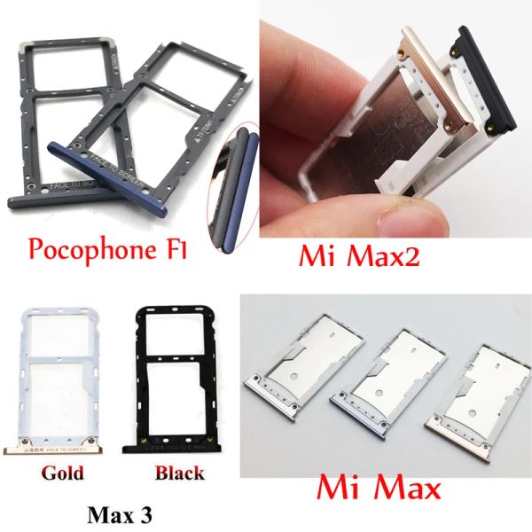 Accessori per schede Nuova SIM originale per Xiaomi Mi Max 2 3 POCOPHONE F1 SIM SIM SHL SHOT SHOTH RIPARAZIONE PARTE