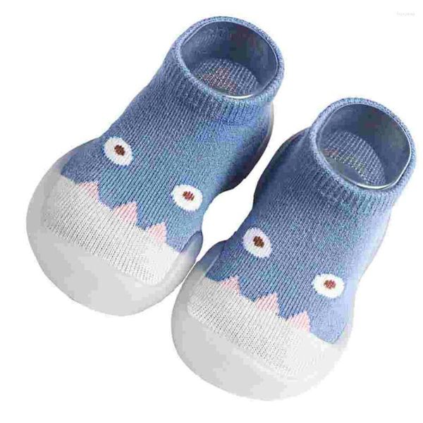Boots infantil meias infantis de algodão pré-calmo de algodão Baby's Shoes não deslizam calçados infantis anti-eskid