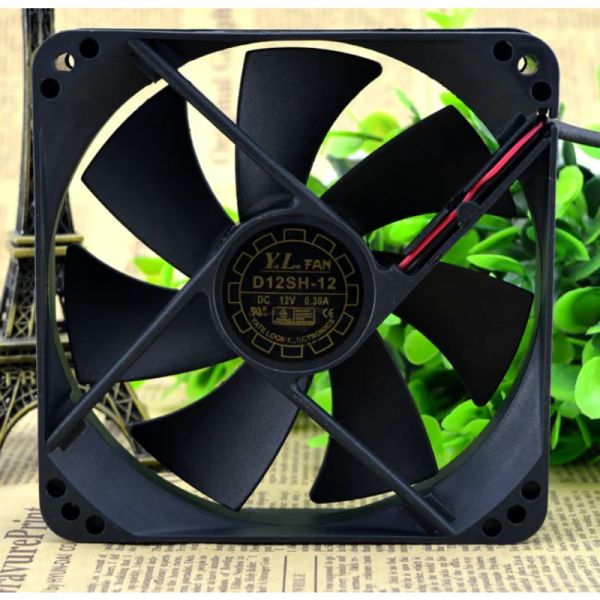 Pads Novo servidor de resfriamento da CPU para Yate Loon D12SM12 D12SH12 12V 0,30A 12025 120*120*25mm 12cm Fan de 12cm