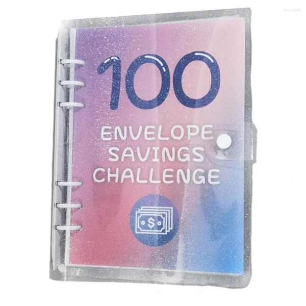 Umschlag Binder Savings Challenge 100-Tage-Kit-Geld mit Glitzerumschlägen