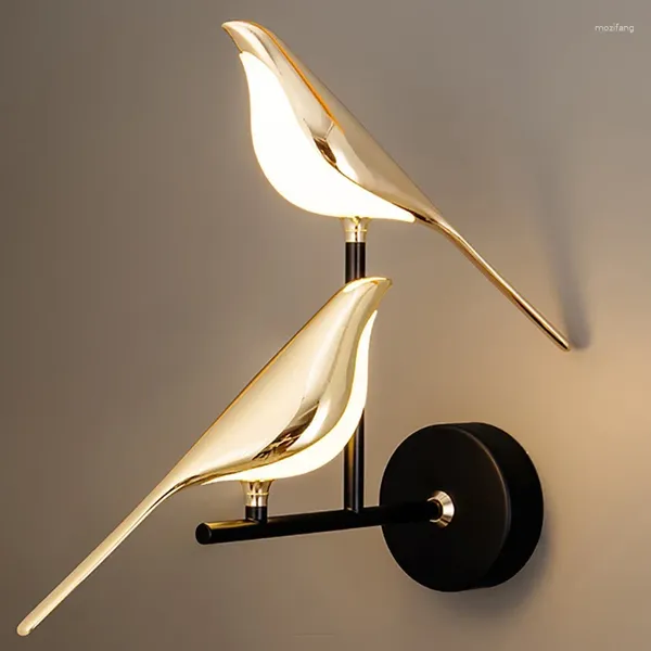 Lampada a parete Nordic Bird Sconce Tavolo da pranzo Cucina Assalto Luci a LED BAMBINA CAMERA LAMAME IN IN INTERNO PER APPLICAZIONE CASA-APPLIENZA