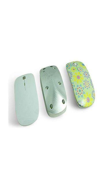 Mouse sem fio em branco de sublimação 3D Personalizar casa DIY Seu design Transferência de calor em branco Mouses para produtos personalizados WLL10684716232