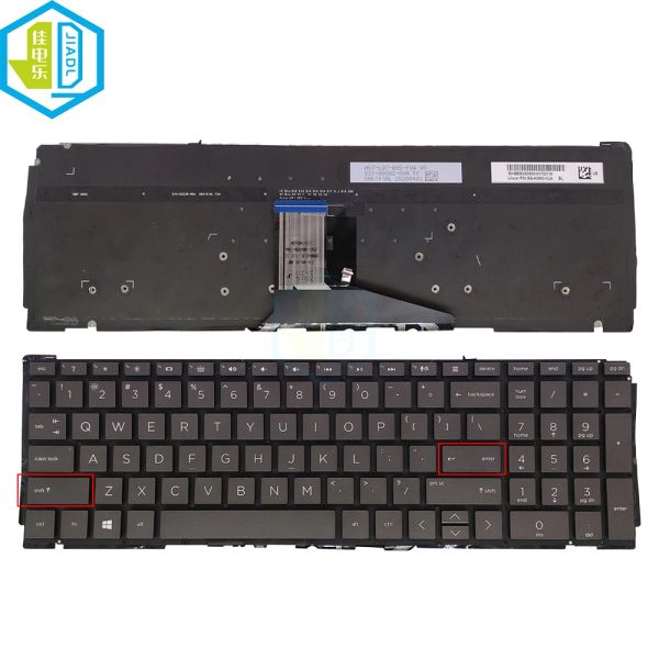 Keyboards US English Backligit -Tastatur für HP Specter X360 15EB 15Teb 15EB0053DX 15EB0072TX 15TEB100 NOTUEBOOK TEILBOODEN BACK