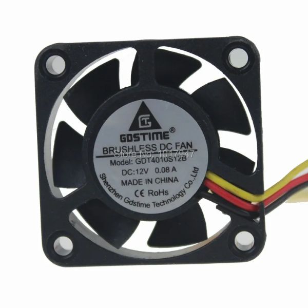 Soğutma 10 adet set set gdstime dc 12v 3pin 4cm 4010 40mm x 10mm Mikro Soğutma Soğutucu DC Fan