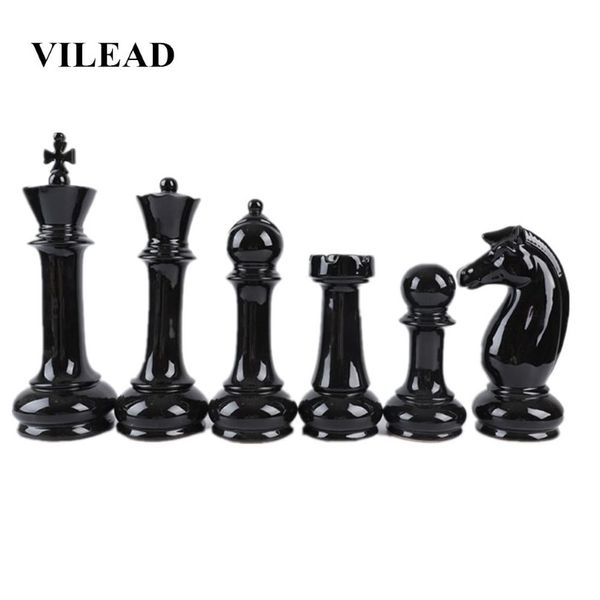 Vilead Set Set Set Ceramic International Chess Figure Creative European Craft Home Accessories Accessories ручной орнамент T286F