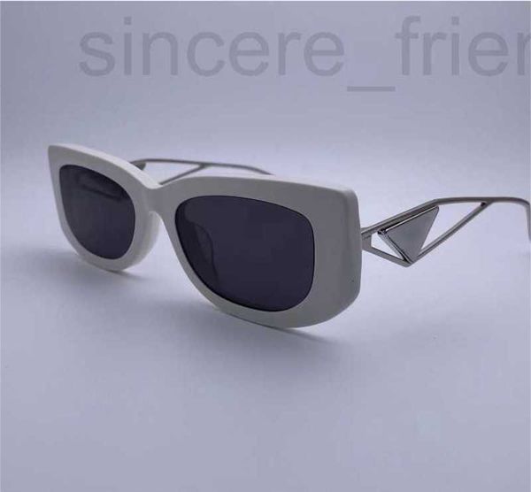 Солнцезащитные очки дизайнер роскошный треугольник бренд бренд женская мода эллиптическая рама металлические зеркальные ноги