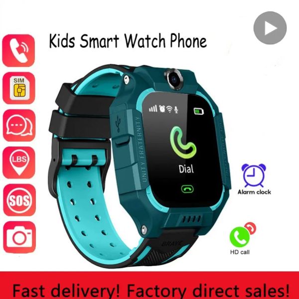 Uhren Kinder Smart Watch Kids wasserdichte Smartwatch -Handgelenk für Boy Girl Armbandwatch Digital Connected Electronic Clock Child Handband