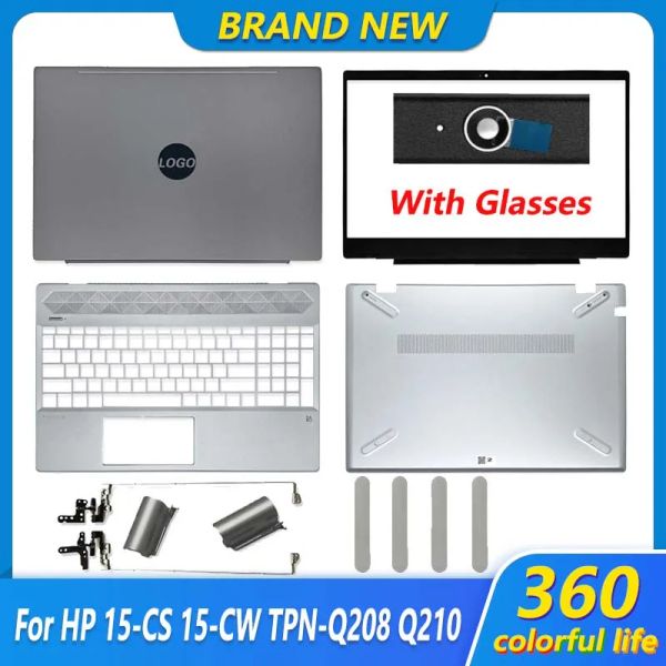 Корпуса нового ноутбука ЖК -дисплеев/петли/передняя рамка/palmrest/нижний корпус/резина для HP Pavilion 15CW 15CS TPNQ208 Top Case L28379001