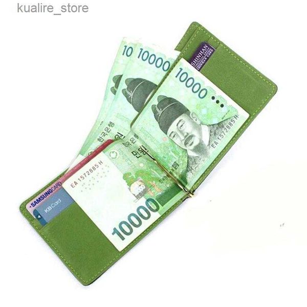 Para klipleri cüzdan moda basit tasarımcı erkekler metal kelepçe ile para klipleri kadın ince s kart yuvaları 11.3 8.2 0.8 cmwallets l410