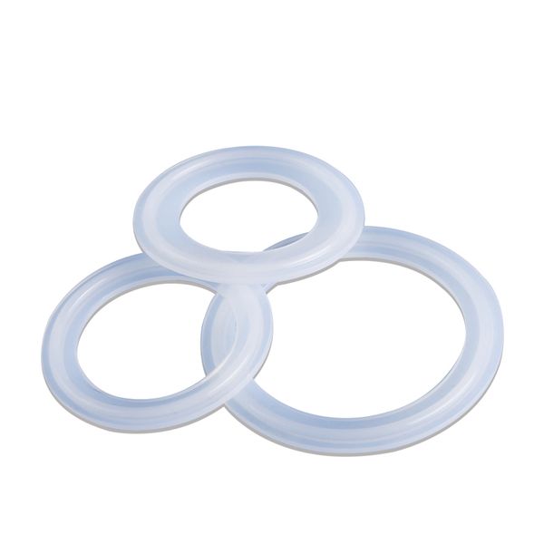 5 pezzi adatti a 19 mm o/d 50,5 mm Tri sanitari Tri morsetto Ferrule Striscia di guarnizione della guarnizione della guarnizione della guarnizione della guarnizione SEALI FERRULE SILICONE SEALI SILICONE