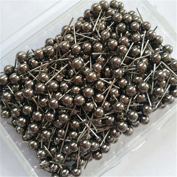 200pcs/Set Mode Nähnadeln Metallische Plastiksicherheitsstiftkugel Nadel Büro Büro Fest der Stricknadeln Hochzeitsstift