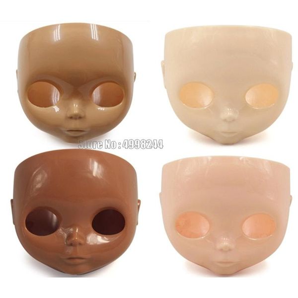 1pc 1/6 Blyth Diy Dolly Coll Colls Faceplate с задней пластиной 30 см. Пластиковые блайт без макияжа