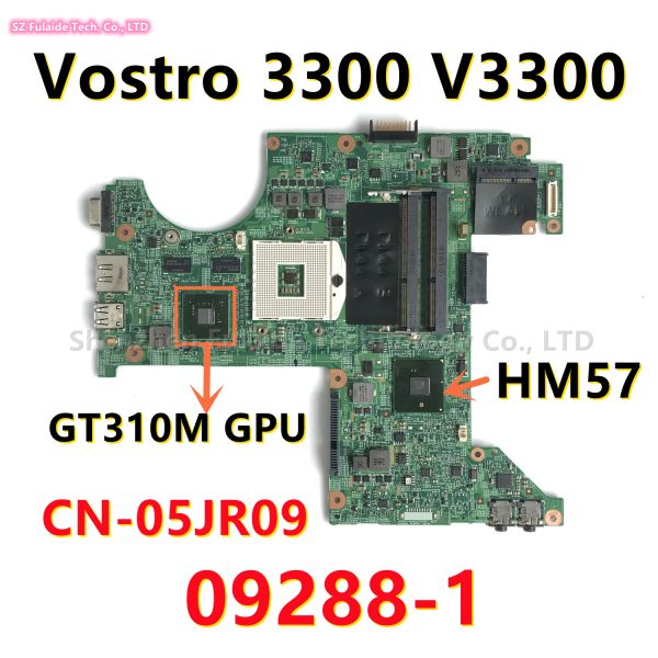 Материнская плата 092881 Материнская плата Dell Vostro 3300 V3300 Материнская плата ноутбука с N11MGE1SA3 GT310M GPU HM57 DDR3 CN05JR09 05JR09