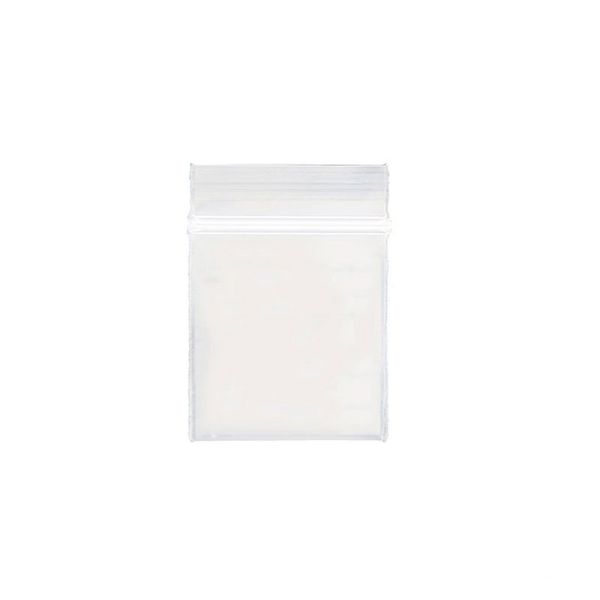 Sacos de joalheria de mini ziplock de plástico transparente de 100pcs