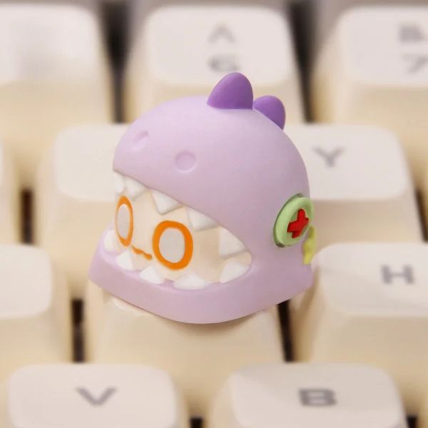 Accessori Echome Muppet Dragon Keycap Cute Pink Artisan Taston Cap Original Custom Anime Keycap per la tastiera meccanica Regalo