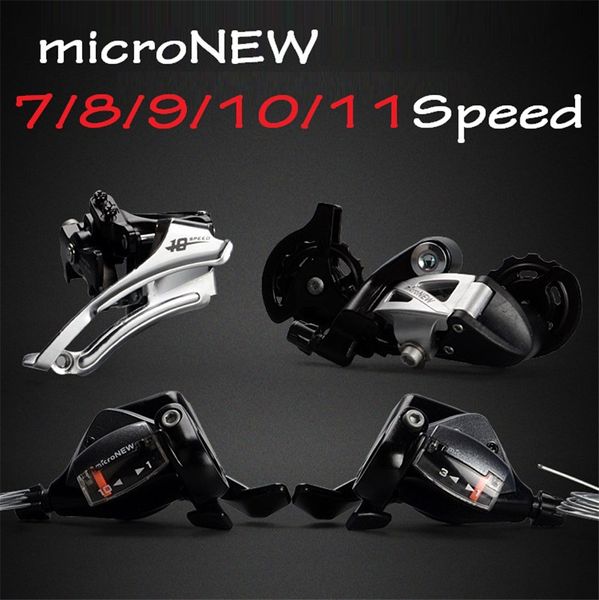 Micronew Bicycle traseiro do shifter de desviador traseiro alavanca de mudança de mudança 7/8/9/10/11 Speed MTB Mountain Bike Road Bicycle Parts Microflift