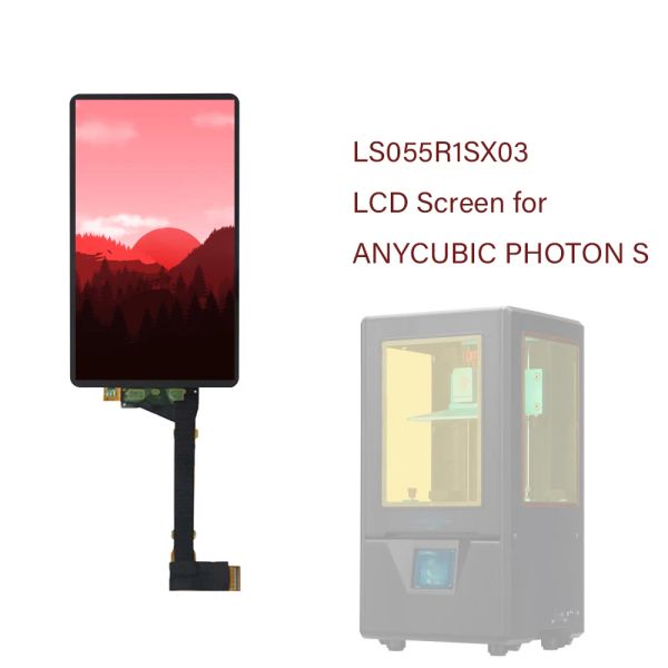 Экран приложение для любого Cubic Photon S Photons 3D Printer LS055R1SX03 2K ЖК -дисплей со стеклом
