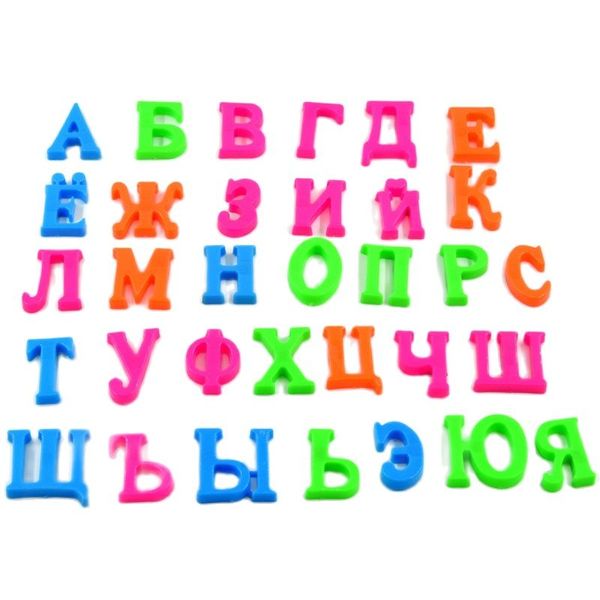 Ímãs russos Alfabeto Fridge Refrigerator Board Kids Letters Magnetic Kids Baby Educational Learning Gift Toys