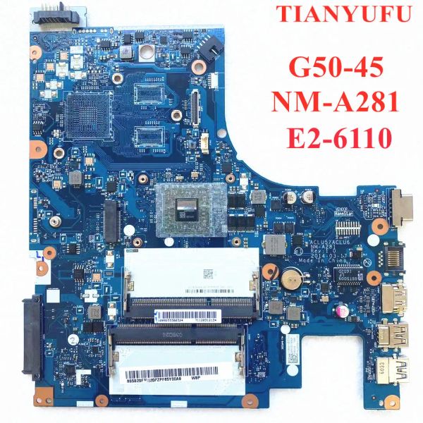 Placa -mãe nova ACLU5/ACLU6 NMA281 para Lenovo G5045 placa -mãe E26110 DDR3L Integrado 100% totalmente testado