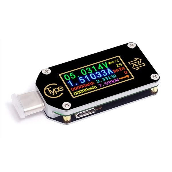 PD-Trigger USB-C-Voltmeter Amperemeter RD TC66/TC66C Typ- 2-Wege-Strommesser Multimeter PD-Ladebatterie USB-Elektroprüfer