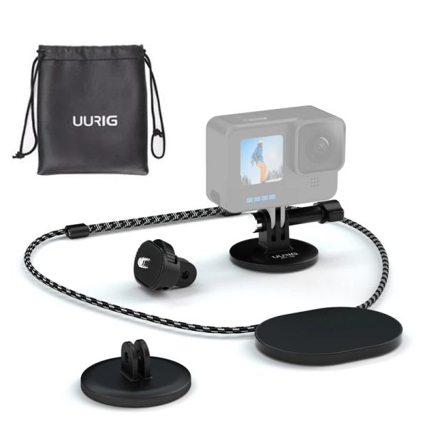 Камеры Uurig BH06 Спортивная камера держатель шеи быстрое выпуск с винтовым адаптером 1/4 дюйма для GoPro Hero 10/9/8 DJI Insta360 камеры