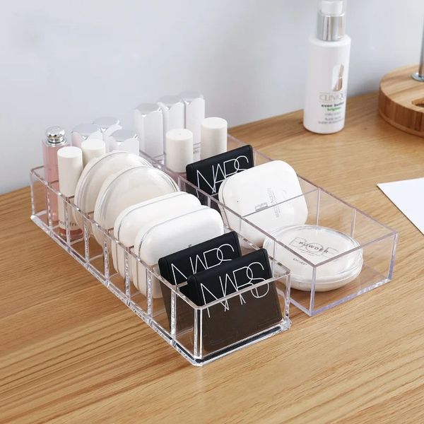 Transparentes Acrylkosmetik -Aufbewahrungsbox -Make -up -Holding Juwely Make -up -Organizer für Home Plastic Desktop Boxen 240402