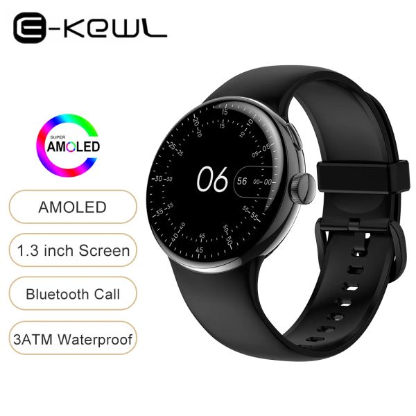 Saatler AMOLED SMART Saat 2023 Erkekler Bluetooth Çağrı Allowon Ekran Kalp Hızı Monitörü Spor Smartwatch Kadın Vs Google Pixel Watch