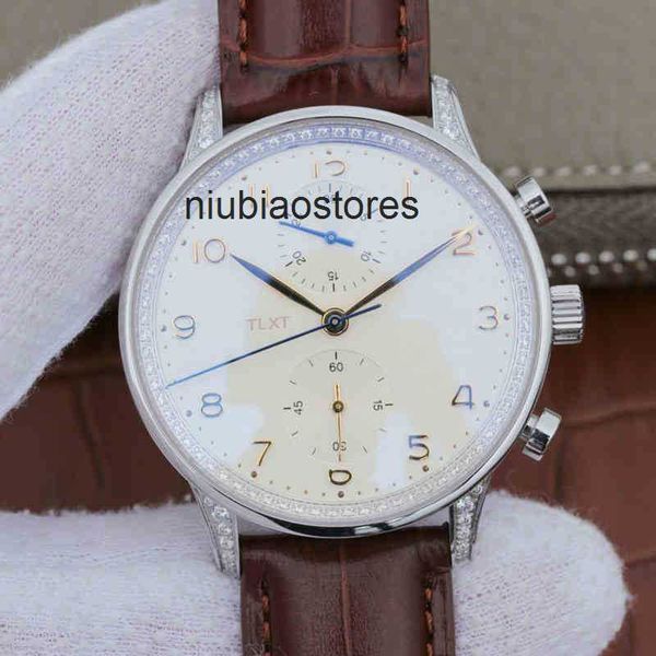 Mens Luxury Watch Механические автоматические часы Tlxtiw371440 Диаметр кожаного ремня 41 мм.