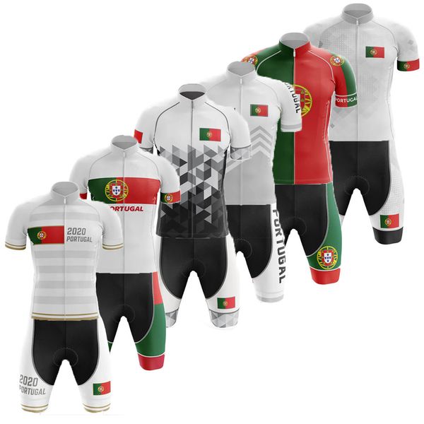 2022 Jersey de ciclismo Portugal Coloque roupas de ciclismo de verão masculino shorts de bicicleta camisa de bicicleta de bicicleta MTB Roupas de roupas esportivas ao ar livre