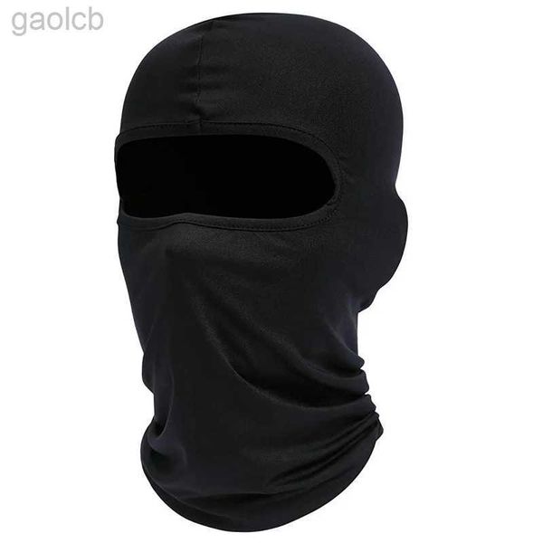Máscara de face máscara de moda máscara de esqui pegajão para homens balaclava completa preto cobertura protetora capa de cabeça motocicletas 24410