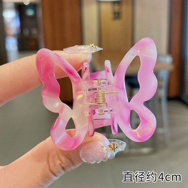 INS ACETATE Hollow Gradient Tie-Dye Butterfly Hairpins Claw Hairpins for Women Barrettes Clip per capelli Styling Accessori per capelli Accessori per capelli