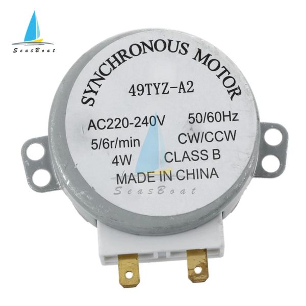 AC 220-240V 4W 4/5/6rpm Motor Motor Síncrono para soprador de ar quente 50/60Hz CW/CCW TYJ50-8A7 49TYZ-A2