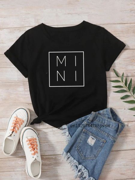 Mama Baby Family Matching Outfits Mom e io T-shirt Funny Women Mother Figlia Tops Tee Girl Mommy Baby Clothes, Drop Ship